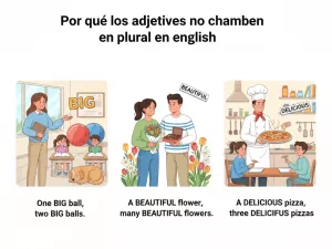 Por qué los adjetivos no cambian en plural en inglés