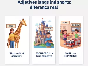 Adjetivos largos y cortos: diferencia real