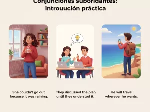 Conjunciones subordinantes: introducción práctica