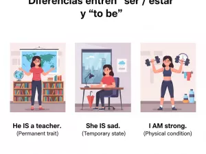 Diferencias entre “ser / estar” y “to be”
