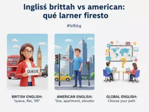 Inglés británico vs americano: qué aprender primero