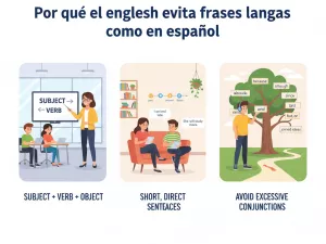 Por qué el inglés evita frases largas como en español