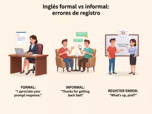 Inglés formal vs informal: errores de registro