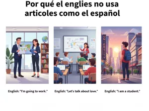 Por qué el inglés no usa artículos como el español