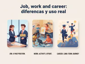 Job, work y career: diferencias y uso real