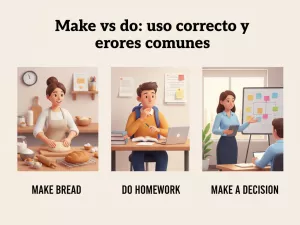 Make vs do: uso correcto y errores comunes