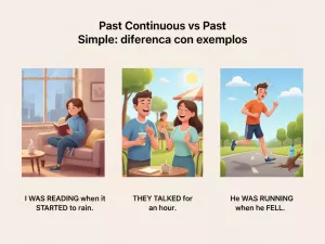 Past Continuous vs Past Simple: diferencia con ejemplos