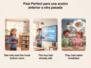 Past Perfect para una acción anterior a otra pasada