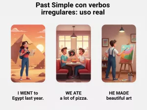 Past Simple con verbos irregulares: uso real