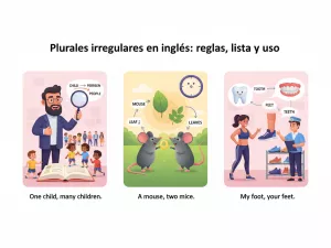 Plurales irregulares en inglés: reglas, lista y uso