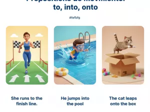 Preposiciones de movimiento: to, into, onto