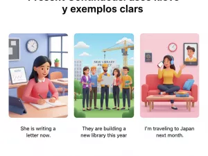 Present Continuous: usos clave y ejemplos claros