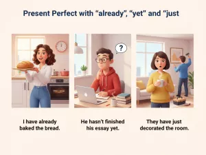 Present Perfect con “already”, “yet” y “just”