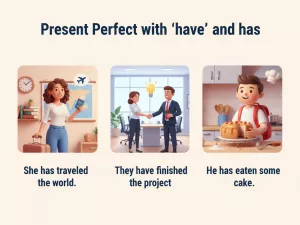 Present Perfect con “have” y “has” sin errores