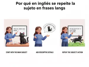 Por qué en inglés se repite el sujeto en frases largas