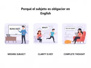 Por qué el sujeto es obligatorio en inglés