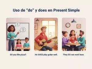 Uso de “do” y “does” en Present Simple