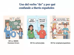 Uso del verbo “do” y por qué confunde a los españoles