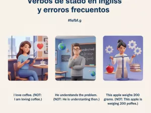 Verbos de estado en inglés y errores frecuentes