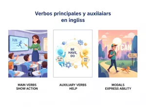 Verbos principales y auxiliares en inglés