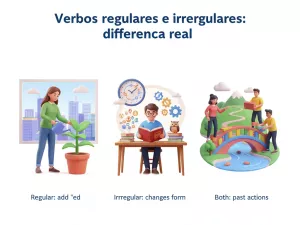 Verbos regulares e irregulares: diferencia real