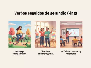 Verbos seguidos de gerundio (-ing)