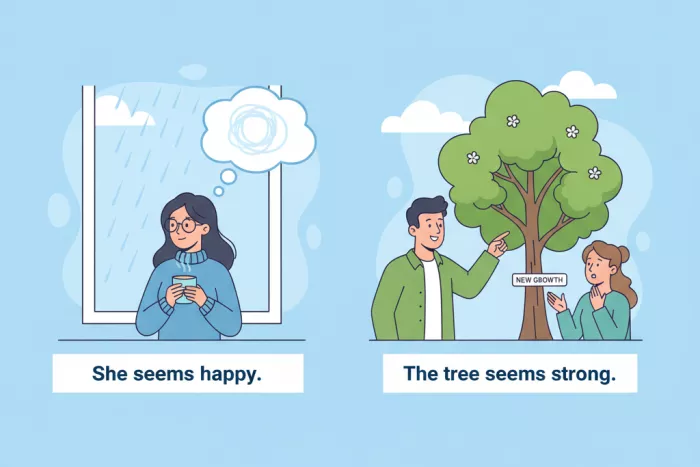 Adjetivos con seem y become, complemento del sujeto