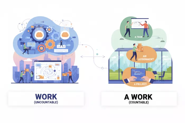 Diferencias job, work y career en inglés