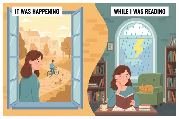 Past Continuous: acciones en progreso en el pasado