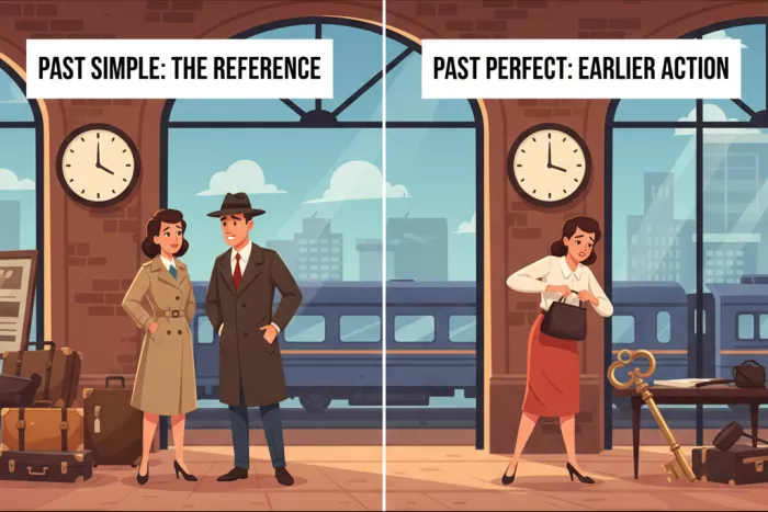 Uso de Past Perfect vs Past Continuous
