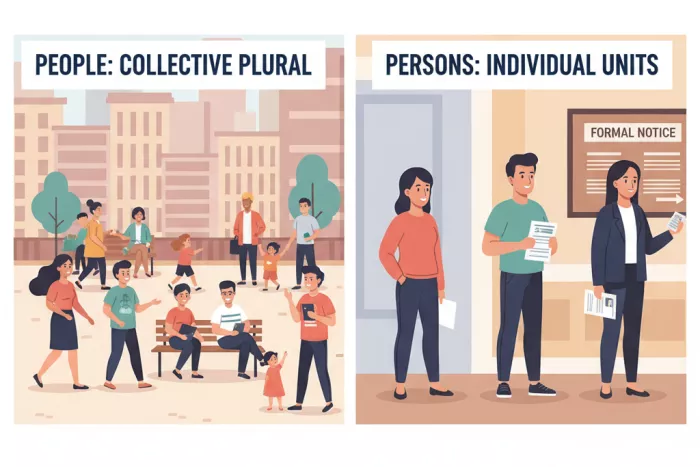 Uso correcto de people vs persons en inglés