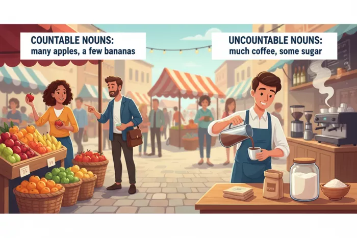 Plural inglés y sustantivos contables vs español