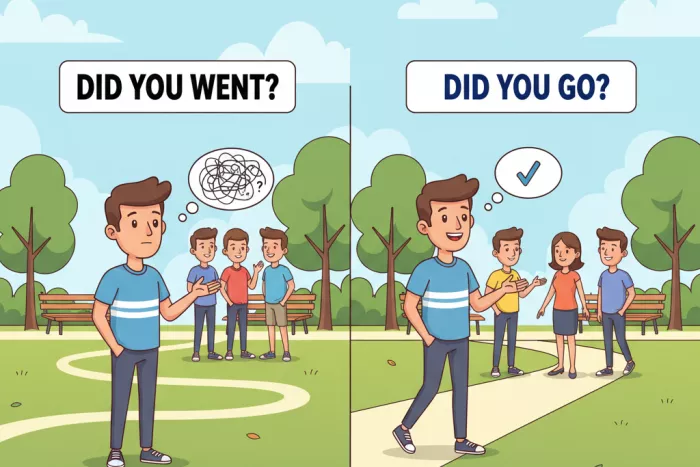 Preguntas en Past Simple con did correcto