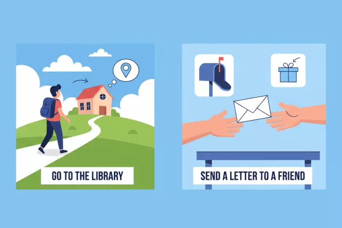 Preposiciones de movimiento en inglés: to, into, onto