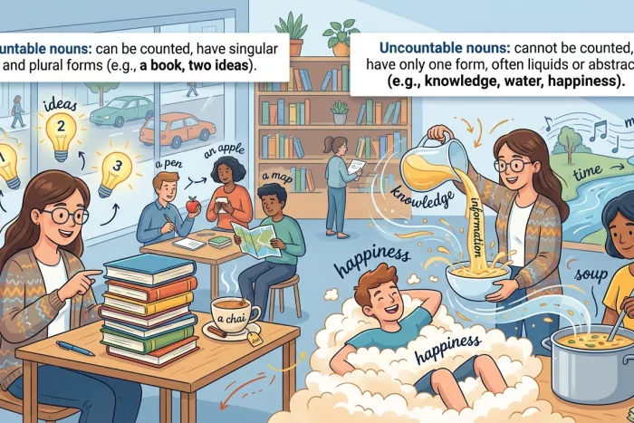 Tipos de sustantivos en inglés, artículos y plural