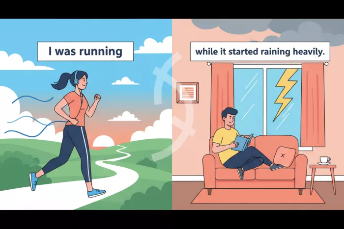 While vs when en Past Continuous: uso correcto