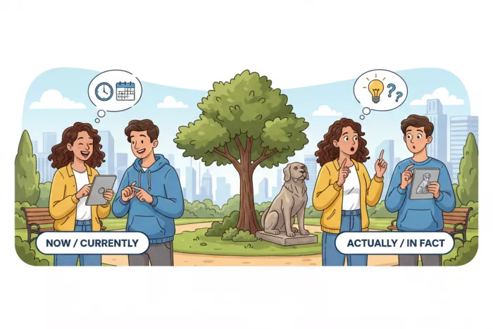 Falsos amigos: actually vs currently en inglés