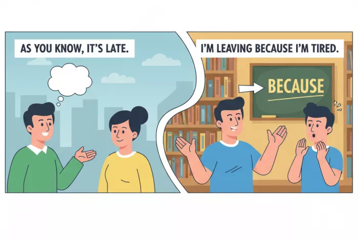 Diferencias entre because, since y as en inglés