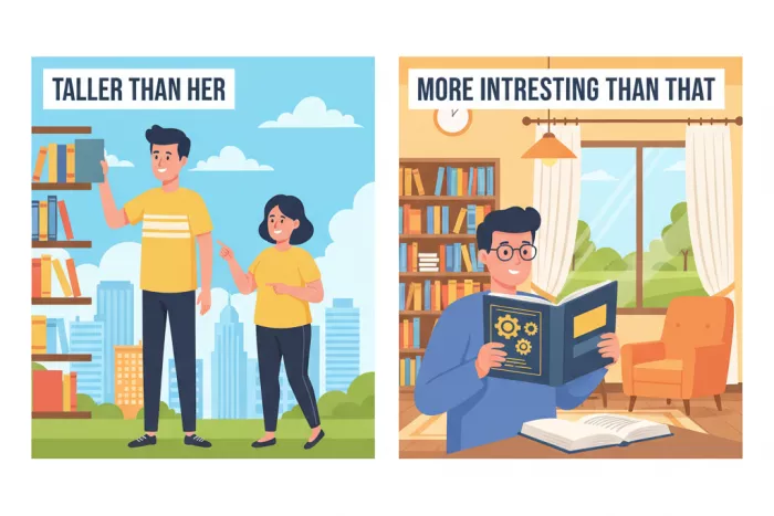 Reglas del comparativo con than en inglés