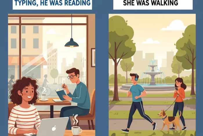 Past Continuous: dos acciones simultáneas en pasado