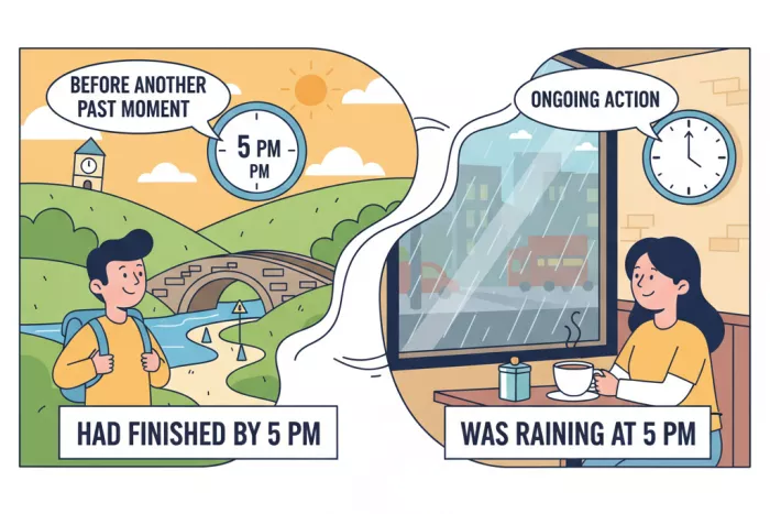 Past Perfect vs Past Continuous: orden y duración