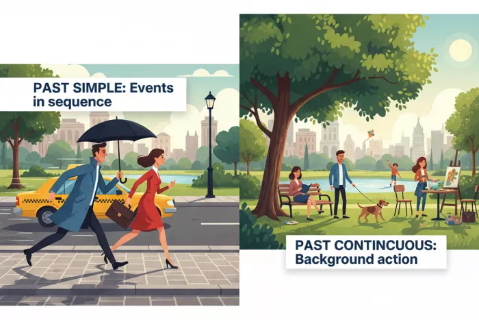 Past Simple: secuencia de acciones pasadas narrativas
