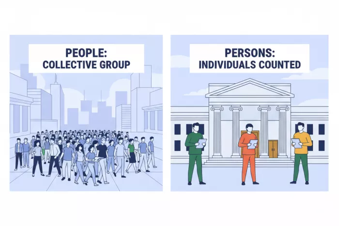 People vs persons en contextos legales formales