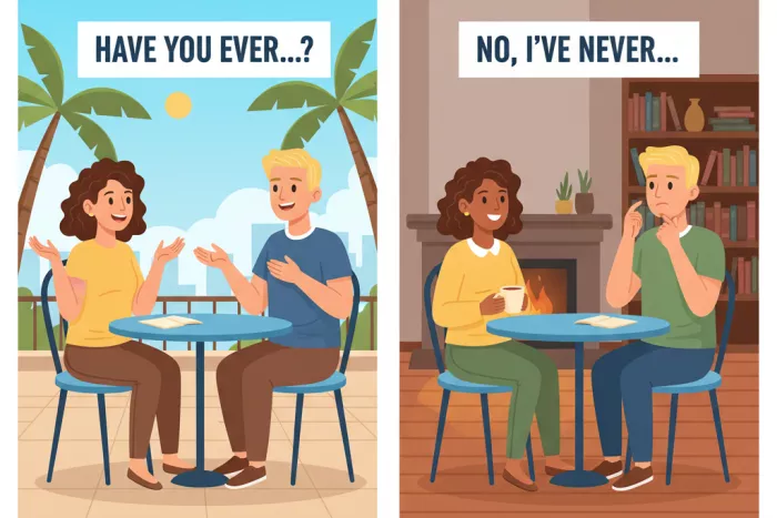 Present Perfect con ever y never conversacional