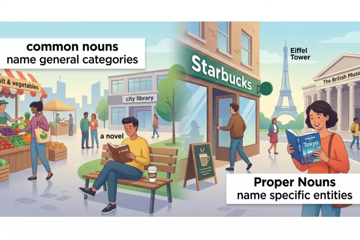 Sustantivos en inglés: propios, comunes y capitalización
