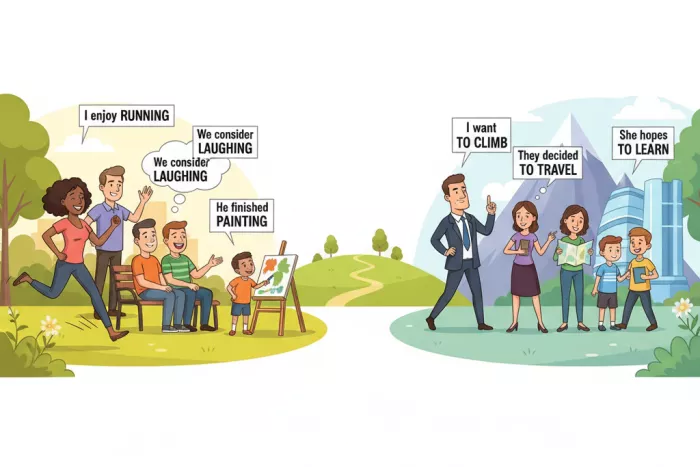 Verbos en inglés seguidos de gerundio -ing