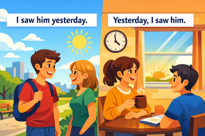 uso correcto de yesterday last y ago