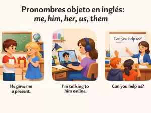 Pronombres objeto en inglés: uso y estructura