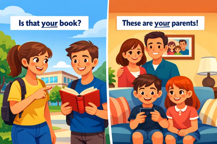 Uso de your y yours en inglés
