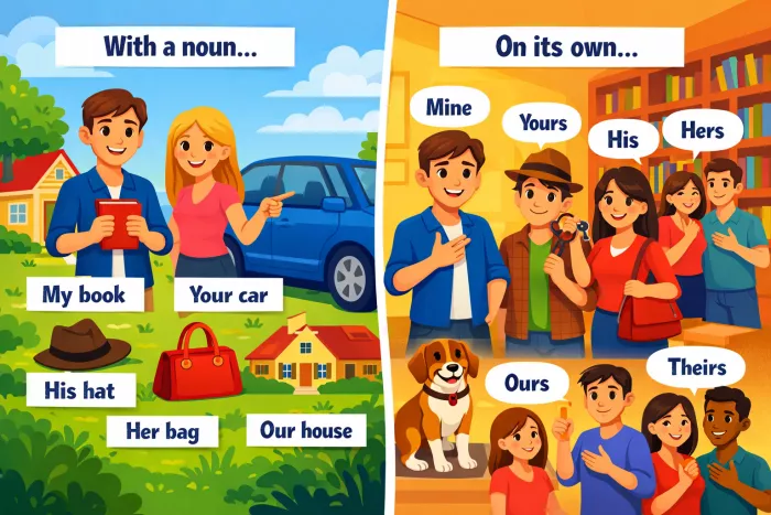 uso de your y yours en inglés